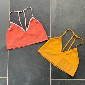 two anthropologie bralettes xs/s